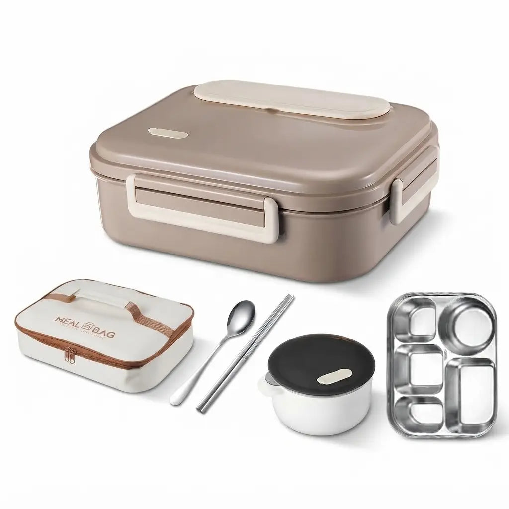 Lunch Box Inox 304 Isotherme et Hermétique, Bento Ovale
