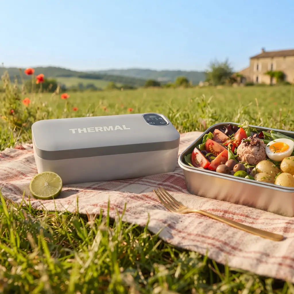 Lunch Box Chauffante Électrique Inox 304, Sans Eau