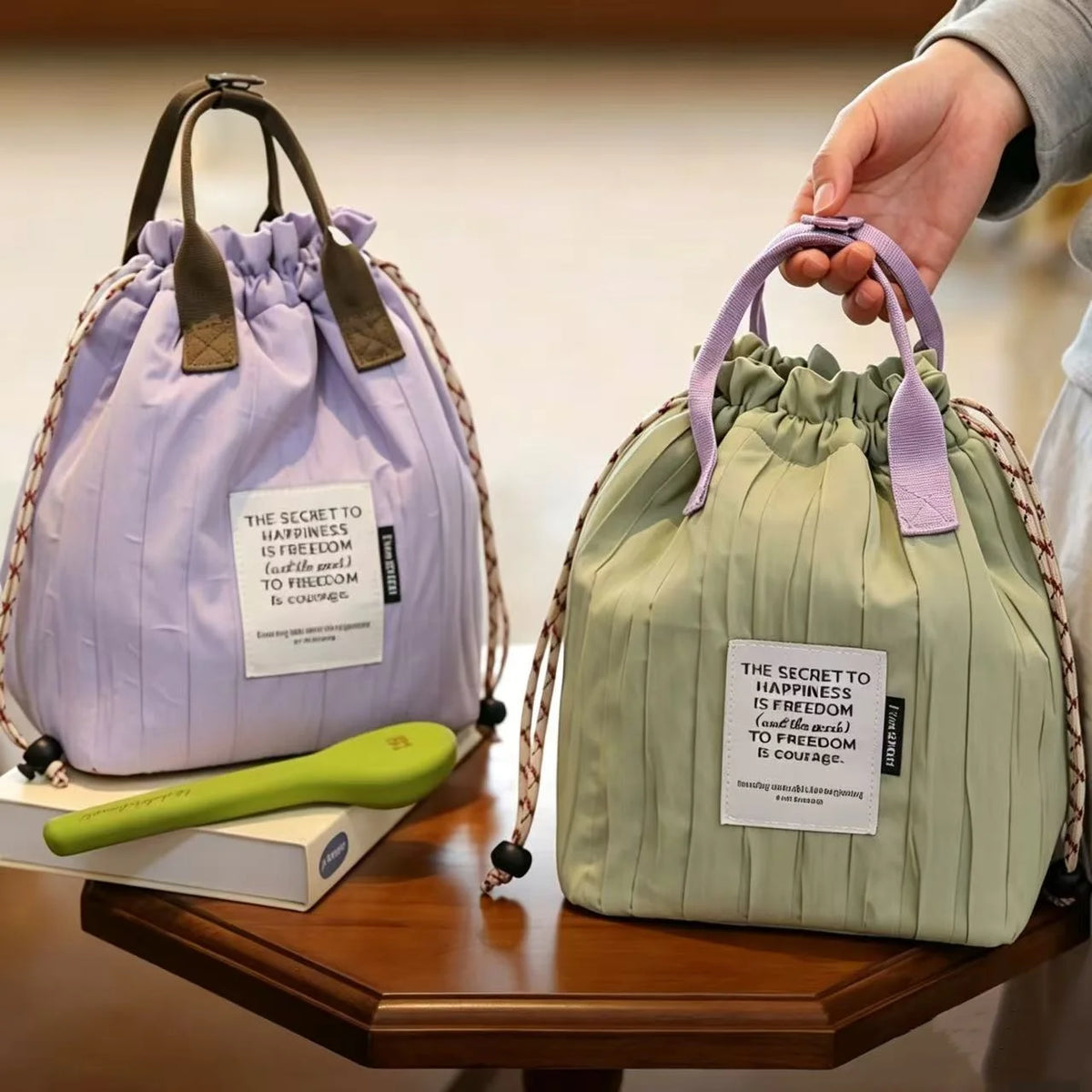 Sac Isotherme Repas à Cordon – Lunch Bag Style Coréen