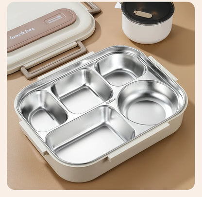 Lunch Box Inox 304 Isotherme et Hermétique, Bento Ovale