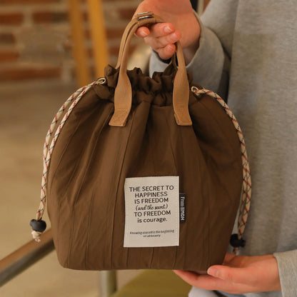 Sac Isotherme Repas à Cordon – Lunch Bag Style Coréen