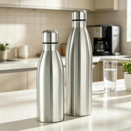 Gourde inox 750 ml / 1 L avec brosse offerte