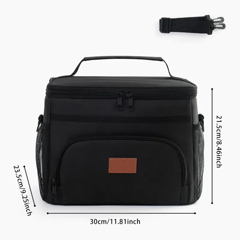 Sac isotherme repas à bandoulière 30 cm – vue 6