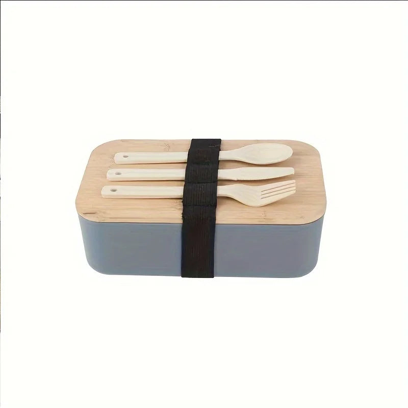 Lunch box bambou avec couverts – vue 5