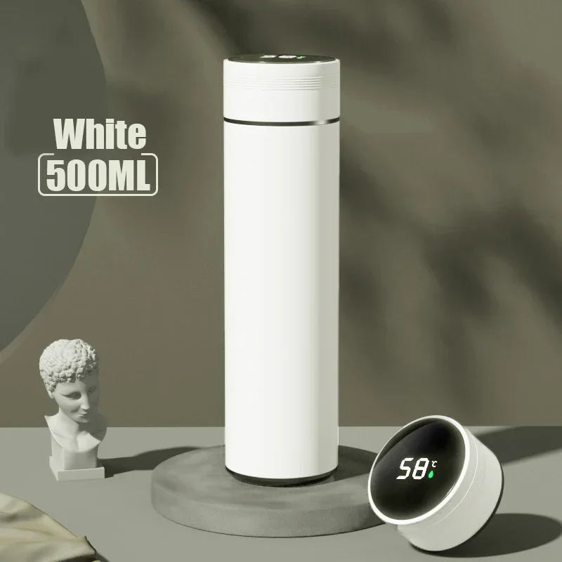 Gourde isotherme inox 304 500 ml, coloris blanc
