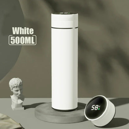 Gourde isotherme inox 304 500 ml, coloris blanc