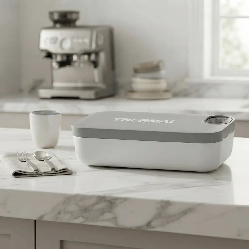 Lunch Box Chauffante Électrique Inox 304, Sans Eau