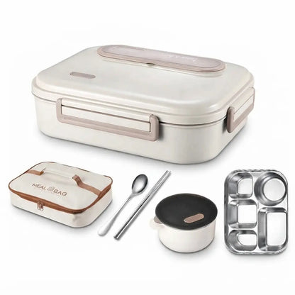 Lunch Box Inox 304 Isotherme et Hermétique, Bento Ovale