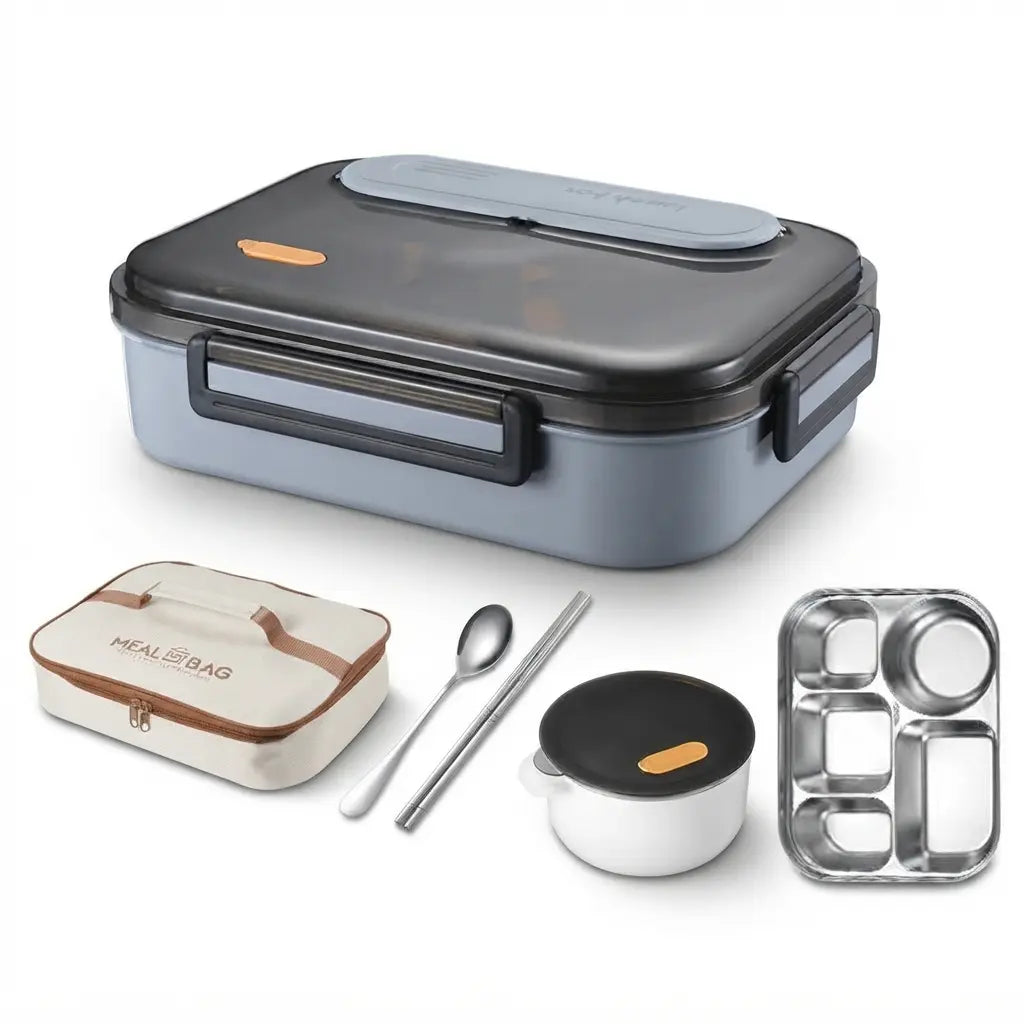 Lunch Box Inox 304 Isotherme et Hermétique, Bento Ovale