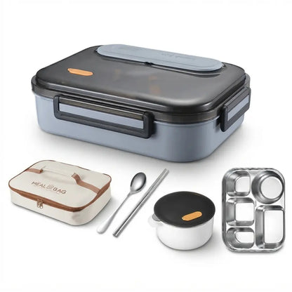 Lunch Box Inox 304 Isotherme et Hermétique, Bento Ovale